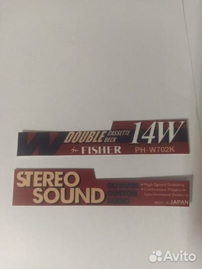 Наклейки на fisher PH-W702K