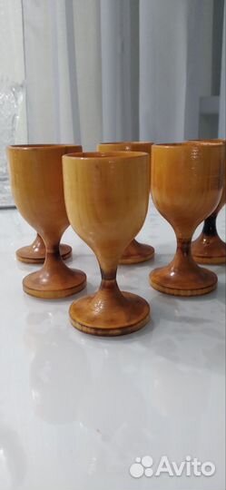 Деревянные рюмки на ножке из СССР