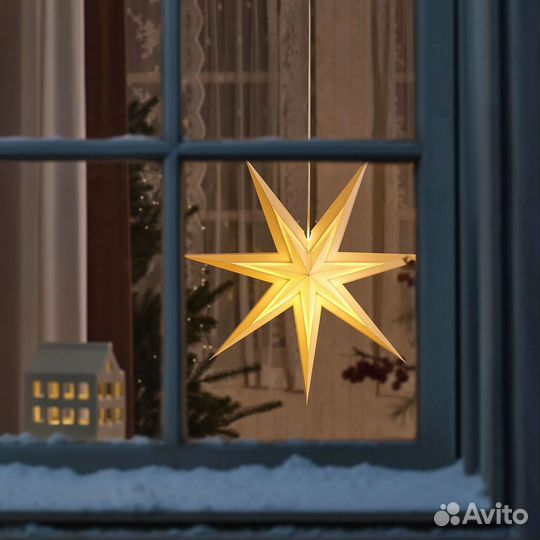 IKEA strala звезда 70 см белая