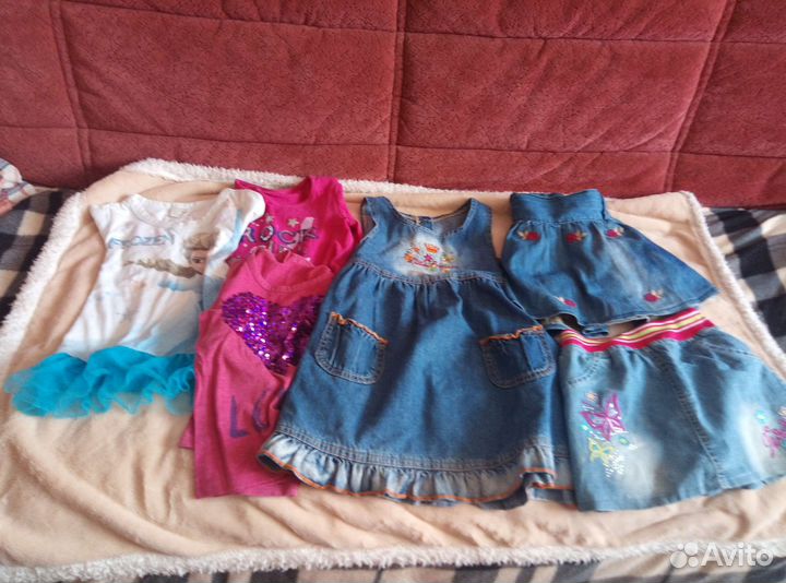 Детские вещи пакетом для девочек 104 110