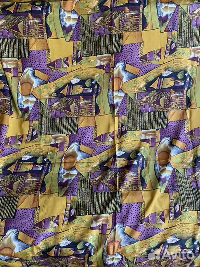 Ткань натуральный шелк СССР