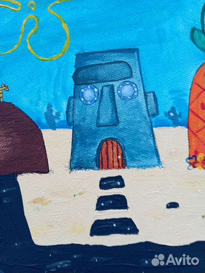 Картина Бикини боттом, Спанч боб