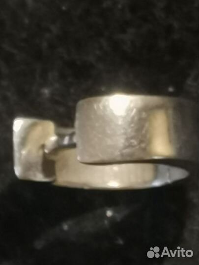 Серьги из серебро колечки