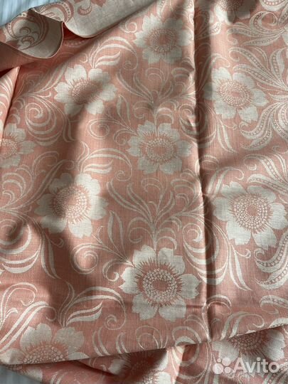 Жаккардовая льняная скатерть(времён СССР)