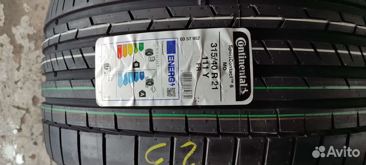 Continental ContiSportContact 6 275/45 R21 и 315/40 R21 111Y