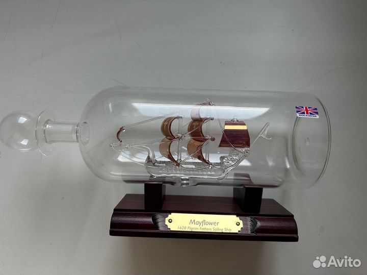 Корабль в бутылке 25см