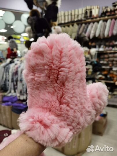 Рукавички из кролика