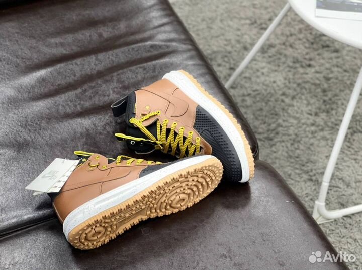Nike Lunar Force 1 Duckboot, Brown Black