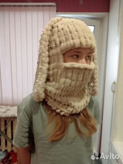 Балаклава из пряжи