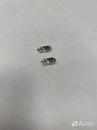 Серебряный замок «карабин»