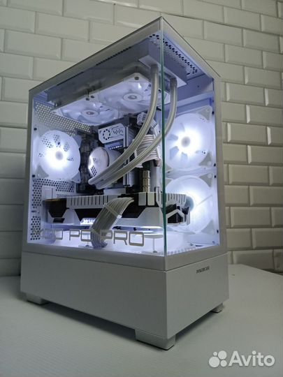 Мощный игровой пк белый /Intel/ddr 4 /GTX 1080 8g
