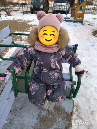 Шапка снуд и варежки