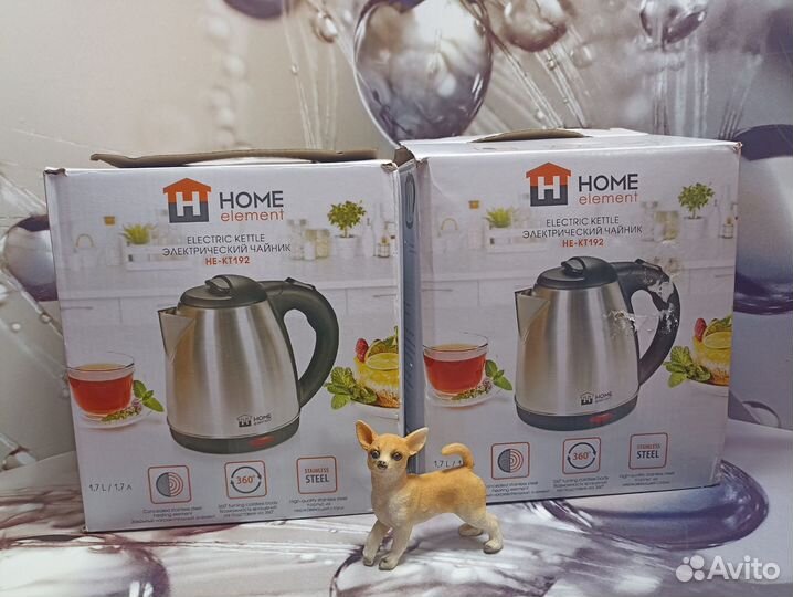 Чайник Home Element HE-KT192, сталь\Новый