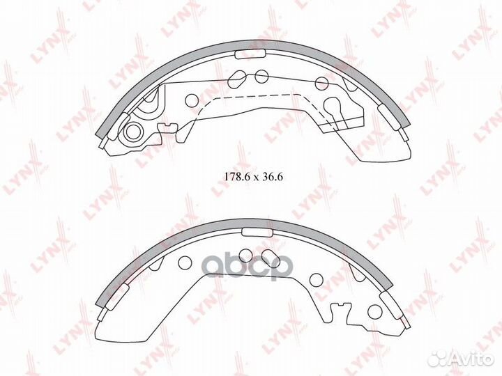 Колодки торм.задн.hyundai Accent 1.3-1.5 00