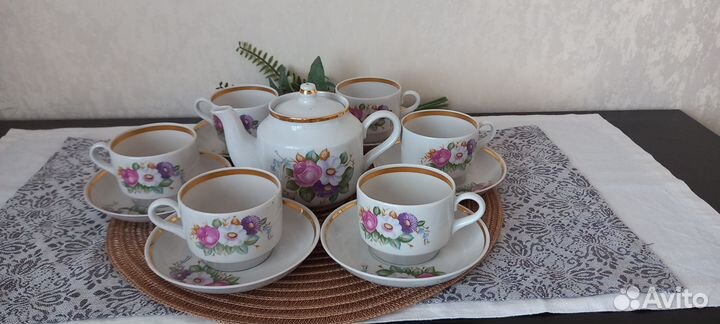 Чайные пары из сервизов (винтаж) 8 видов СССР