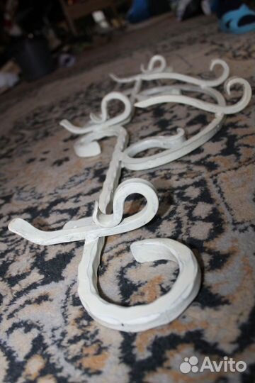 Вешалка кованая Сталь Ручная работа Длина 86 см