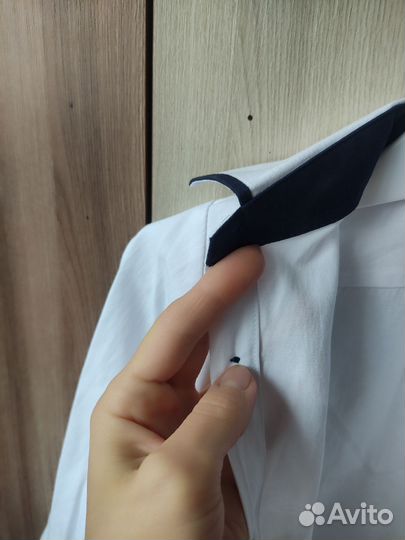 Рубашка белая для мальчика 98см