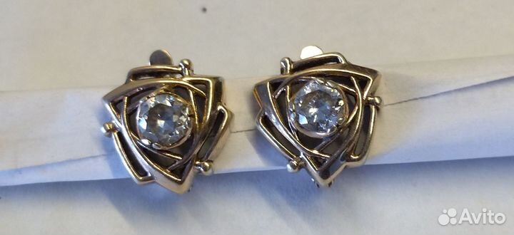 Серьги. серебро 925 проба. 1,6*1,6 см