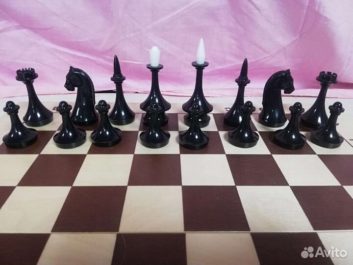 Шахматы СССР турнирные фигуры бакелит 70-е г.г