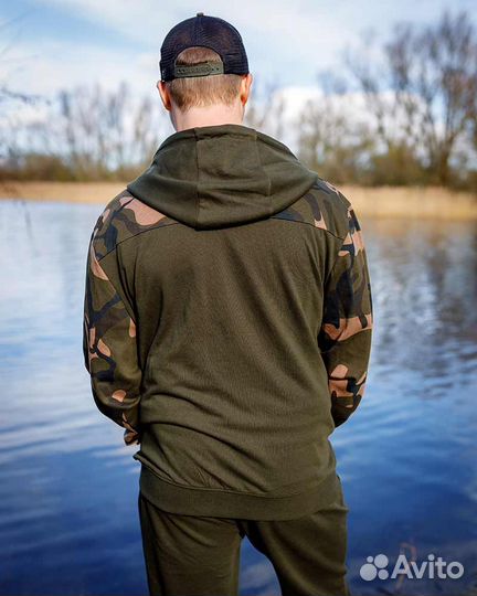 Толстовка FOX LW khaki/camo split ZIP hoody