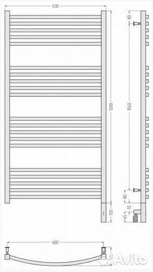 Сунержа Аркус 3.0 1200х600 мэм правый