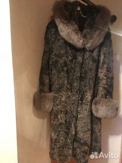 Шуба с капюшоном