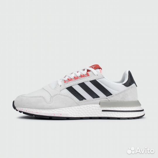 Кроссовки Adidas ZX 500 Boost White / Red