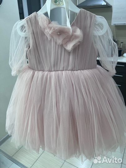 Нарядное платье для девочки 80-86