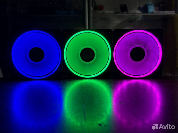 Кулера 120мм с подсветкой (4pin Molex)