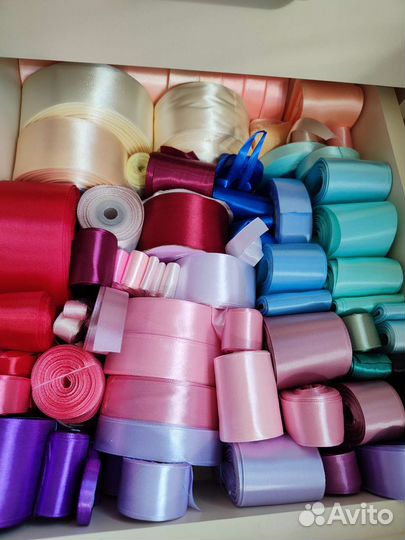 Лента атласная, репсовая