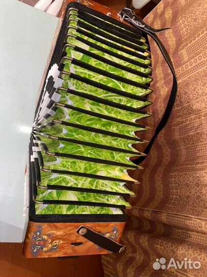 Гармонь Шуйская Заказная Золотой Перламутр уникаль