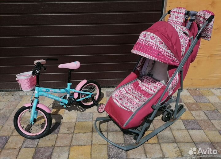 Детские санки коляска