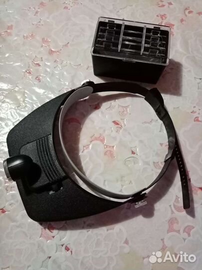 Лупа налобная с головным креплением и подсветкой