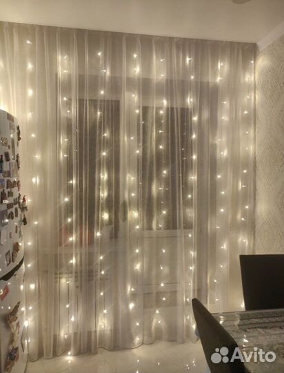 Гирлянда-штора 3 на 3 метра