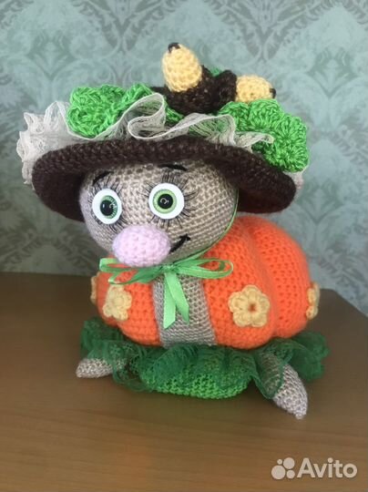 Вязанная черепашка ручная работа