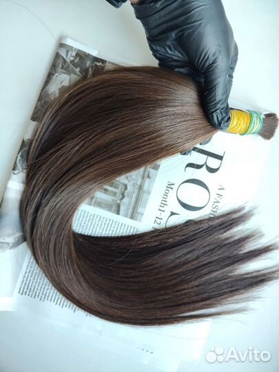 Волосы натуральные срез 57см