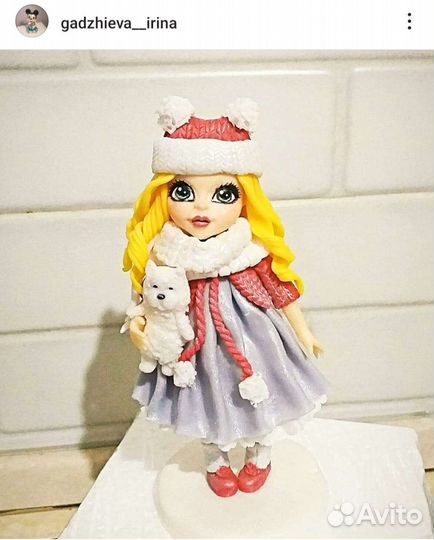 Лепка фигурки из мастики