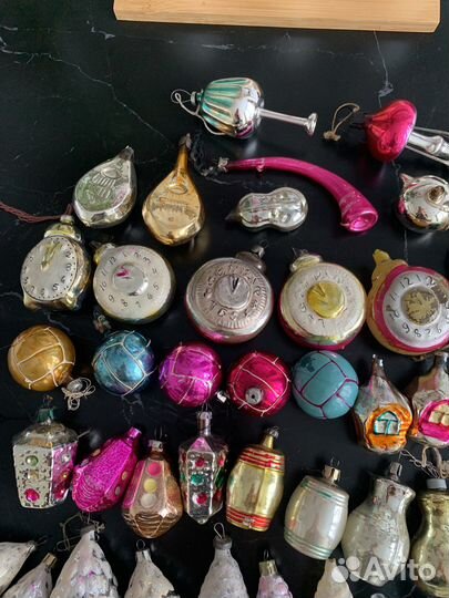 Елочные игрушки СССР разные