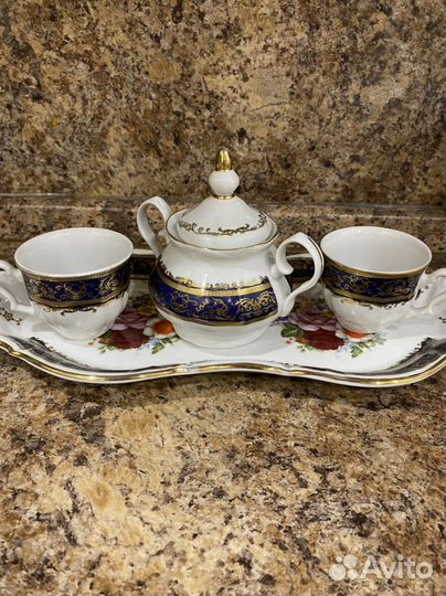 Антикварный Тет-а-тет кофейный набор