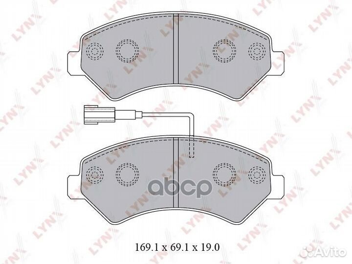 Колодки тормозные дисковые перед BD2829 LYN