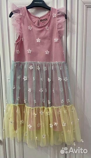 Платье детское летнее нарядное 128-134 Италия
