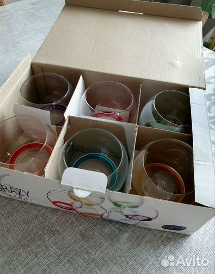 Бокалы crazy 6 шт 390 ml