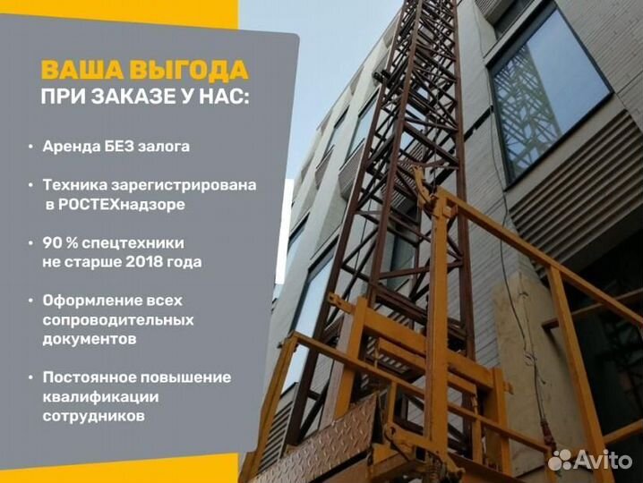 Аренда строительной люльки ZLP-630