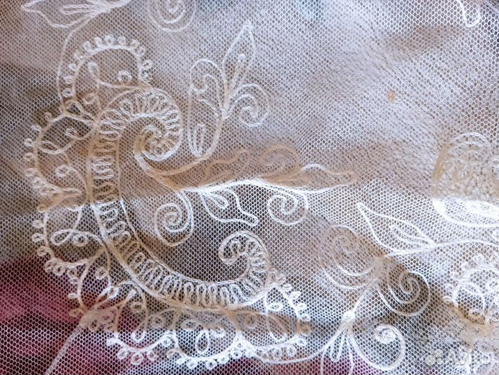 Накидки для подушек, ретро тюль