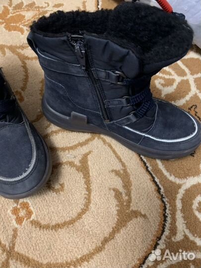 Сапоги зимние детские,35 размер,ecco