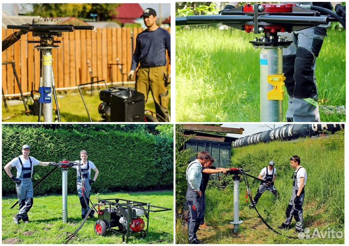 Сваи винтовые, монтаж винтовых свай