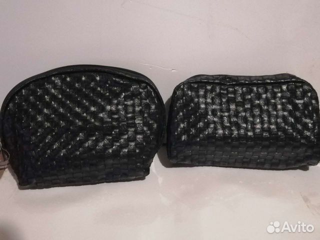 Косметички чёрные новые набор 2шт