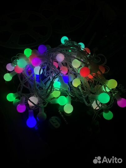 Уличная гирлянда шарики 10м