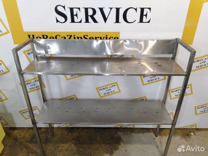 Стеллаж сварной из нержавеющей стали 155х40х146