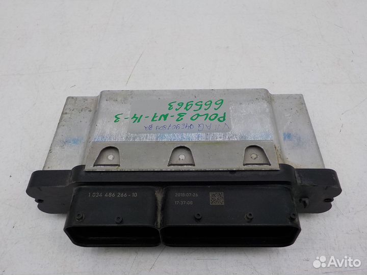 Блок управления двигателем Volkswagen Polo (Sed RU